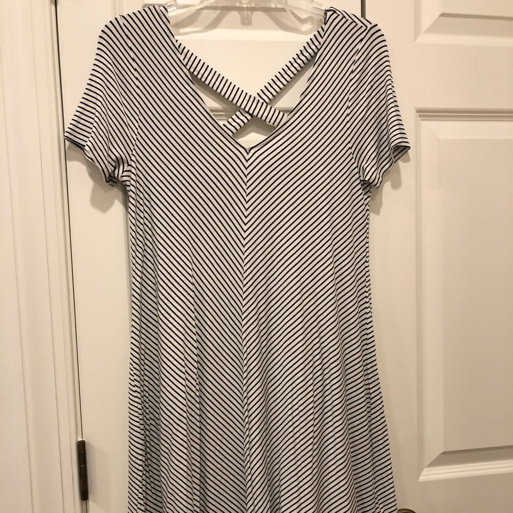 Striped swing dress